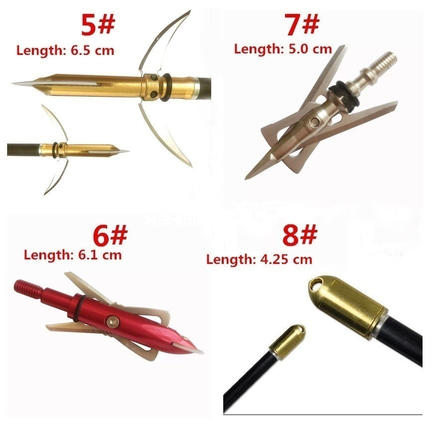 2025 6Pcs/Set Recurve crossbow Bear Compound Bow Best Crossbow Broadheads Archery Equipment| POPOTR™