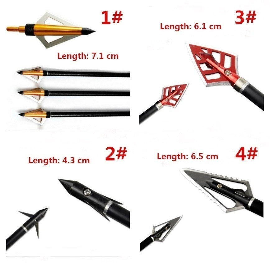 2025 6Pcs/Set Recurve crossbow Bear Compound Bow Best Crossbow Broadheads Archery Equipment| POPOTR™