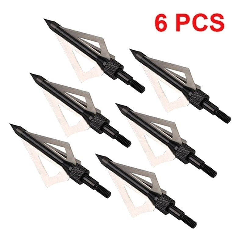 2025 6/12Pcs Hunting Bow and Arrow Broadheads With 3 Blade For Hunting Arrows | POPOTR™