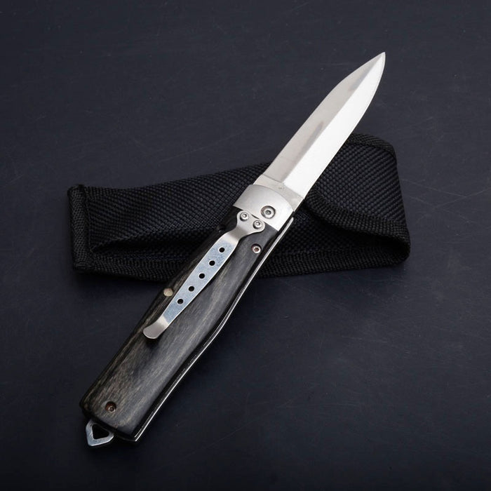 2022 Survival Knife spring Blade knife spring loaded Hunting Knife  Assisted Knife | POPOTR™