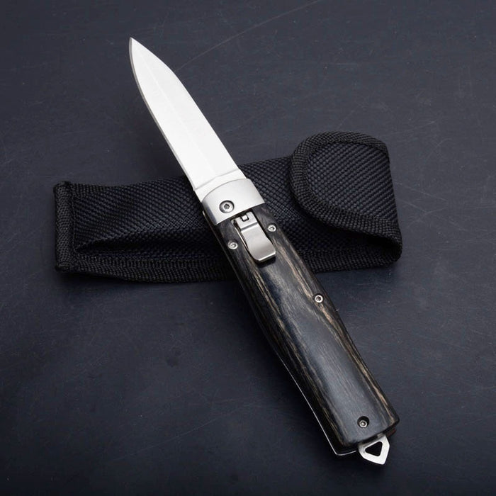 2022 Survival Knife spring Blade knife spring loaded Hunting Knife  Assisted Knife | POPOTR™