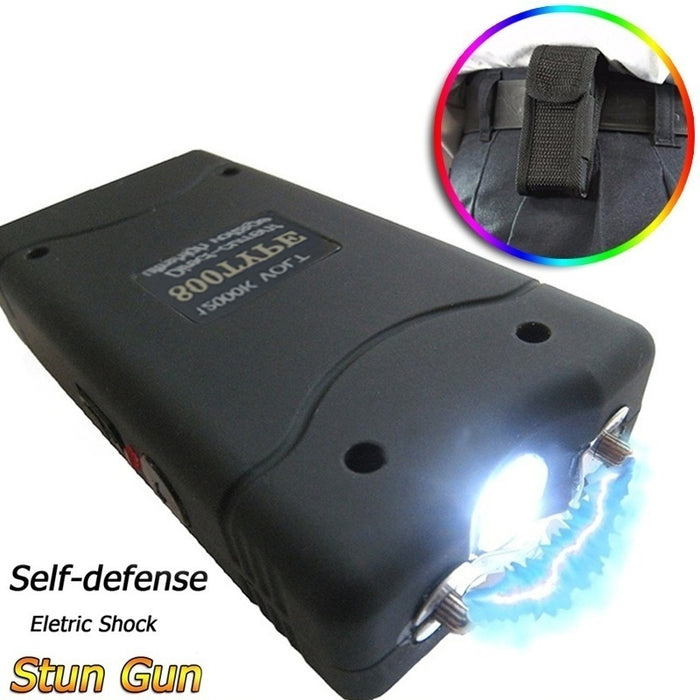 2022 Police Stun Gun Volts Tactical Flashlight Stun Gun for sale VS Taser Self-defense Weapons For Women Survival Camp | POPOTR™
