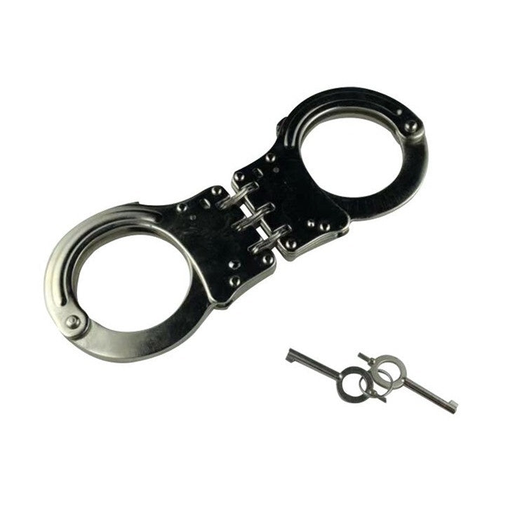 2025 Police Handcuffs For Sale Sex Handcuffs key Double Lock Handcuffs Hinged Handcuffs Metal | POPOTR™