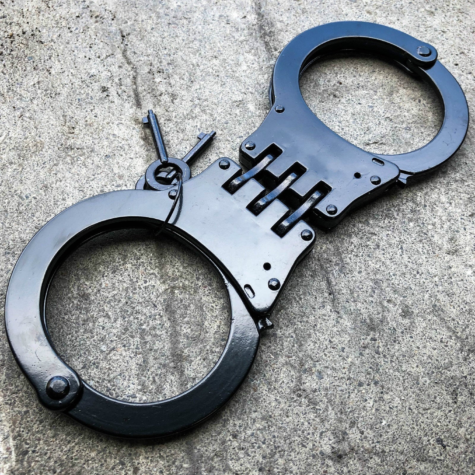 2025 Police Handcuffs For Sale Sex Handcuffs key Double Lock Handcuffs Hinged Handcuffs Metal | POPOTR™