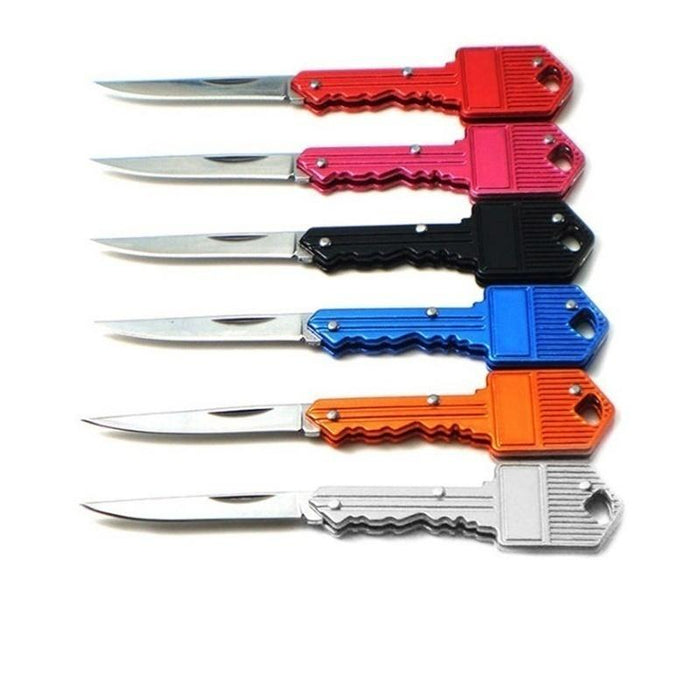 【Free gift】New Portable Key Knife Utility Knife  - Kitchen  - Knife Carrying Portable Camping Outdoor  - Fishing Survival Pocket  - Folding Blade Key -  Knife