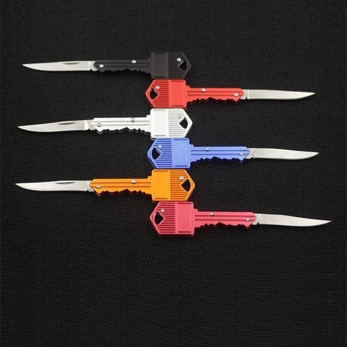 【Free gift】New Portable Key Knife Utility Knife  - Kitchen  - Knife Carrying Portable Camping Outdoor  - Fishing Survival Pocket  - Folding Blade Key -  Knife