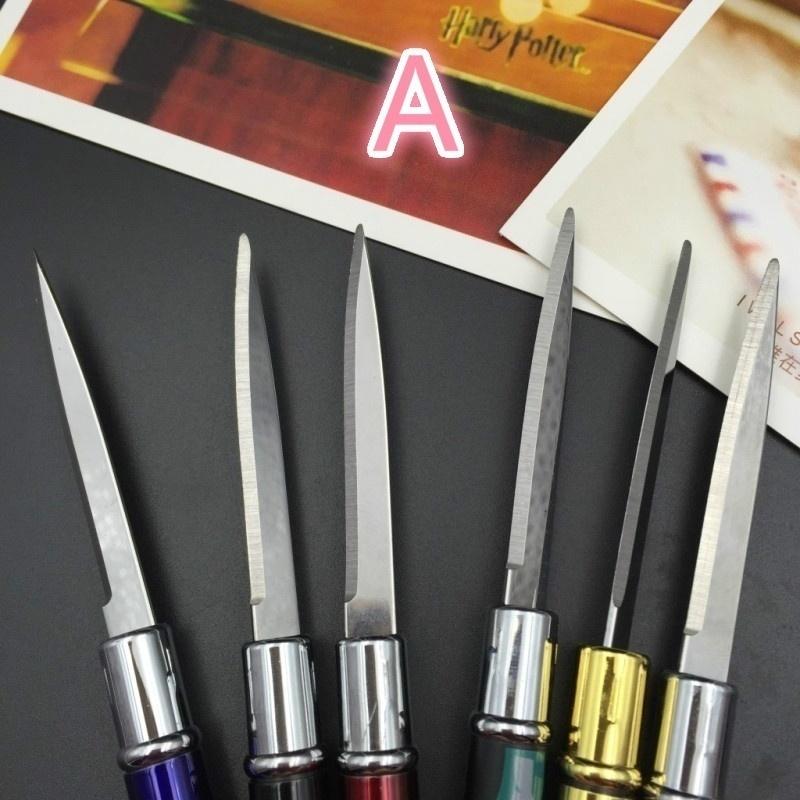 【Free gift】12 Colors Ballpoint Pen Multi-function  - Letter Opener Metal  - Pen Self- - defense Metal  - Knife  - Pen  - Gift