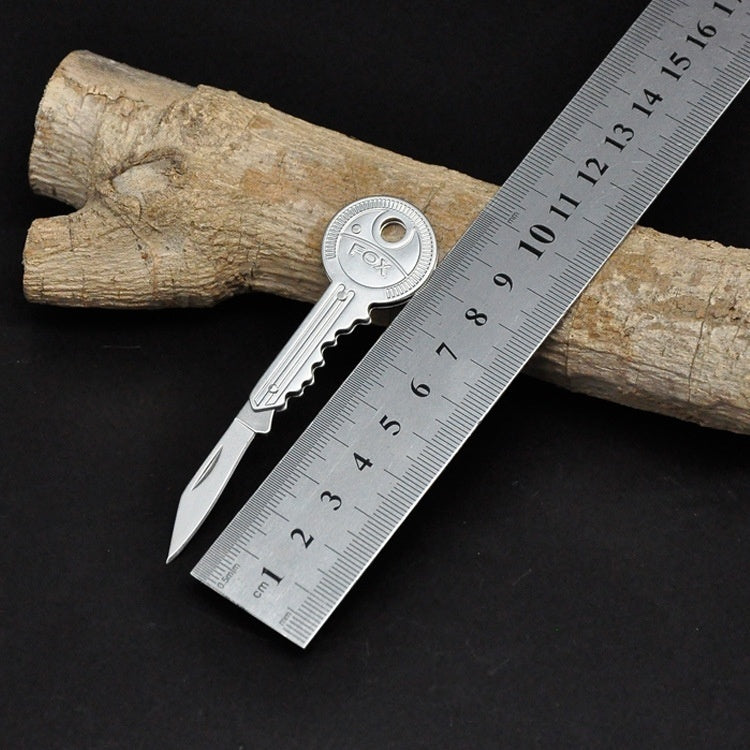 【Free gift】Steel Mini  - Key Knife Fold Key Pocket Knife -  Key Chain  - Knife Peeler Portable Camping  -  Key  - Ring Knife Tools