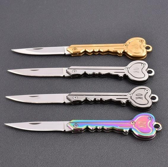 【Free gift】Outdoor C - amping Survival Pocket Folding -  Blade Key  - Shaped  - Knife  - Gift