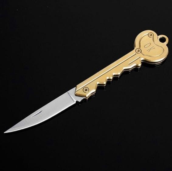 【Free gift】Outdoor C - amping Survival Pocket Folding -  Blade Key  - Shaped  - Knife  - Gift