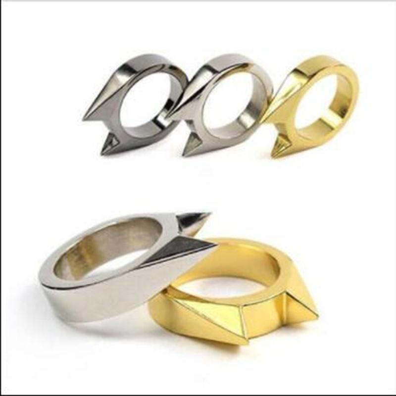 【Free gift】2/3/4PCS Hot Mini Anti Wolf Self-protection Window Breakere Survival EDC Stainless Steel Cat - Ear Ring Mini  - Tool Self-defense