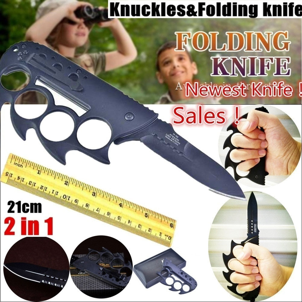 2025 Best Edc Knife Survival Knife Folding Knife Hunting Knife Tactical Knife Brass Knuckle Knife| POPOTR™