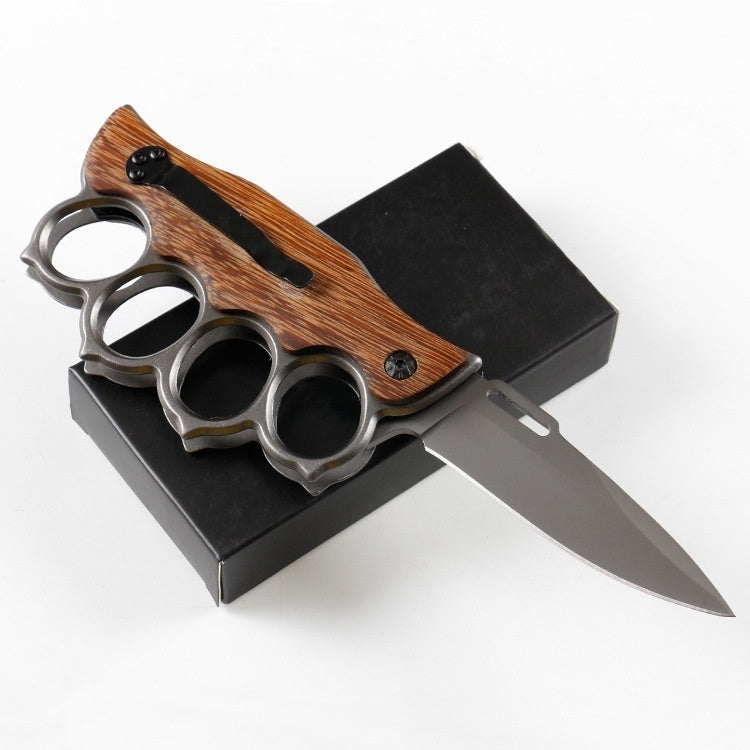 2025 Survival Knife Folding Knife Hunting Knife Brass Knuckle Knife Multifunction Knife | POPOTR™