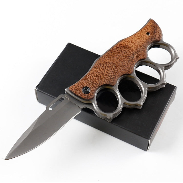 2025 Survival Knife Folding Knife Hunting Knife Brass Knuckle Knife Multifunction Knife | POPOTR™