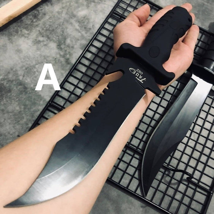 High Quality Military Tactical Dagger Knife for Outdoor Hunting Camping Tanto Rescue Fixed Blade Knives Defensive Knife Black Couteau