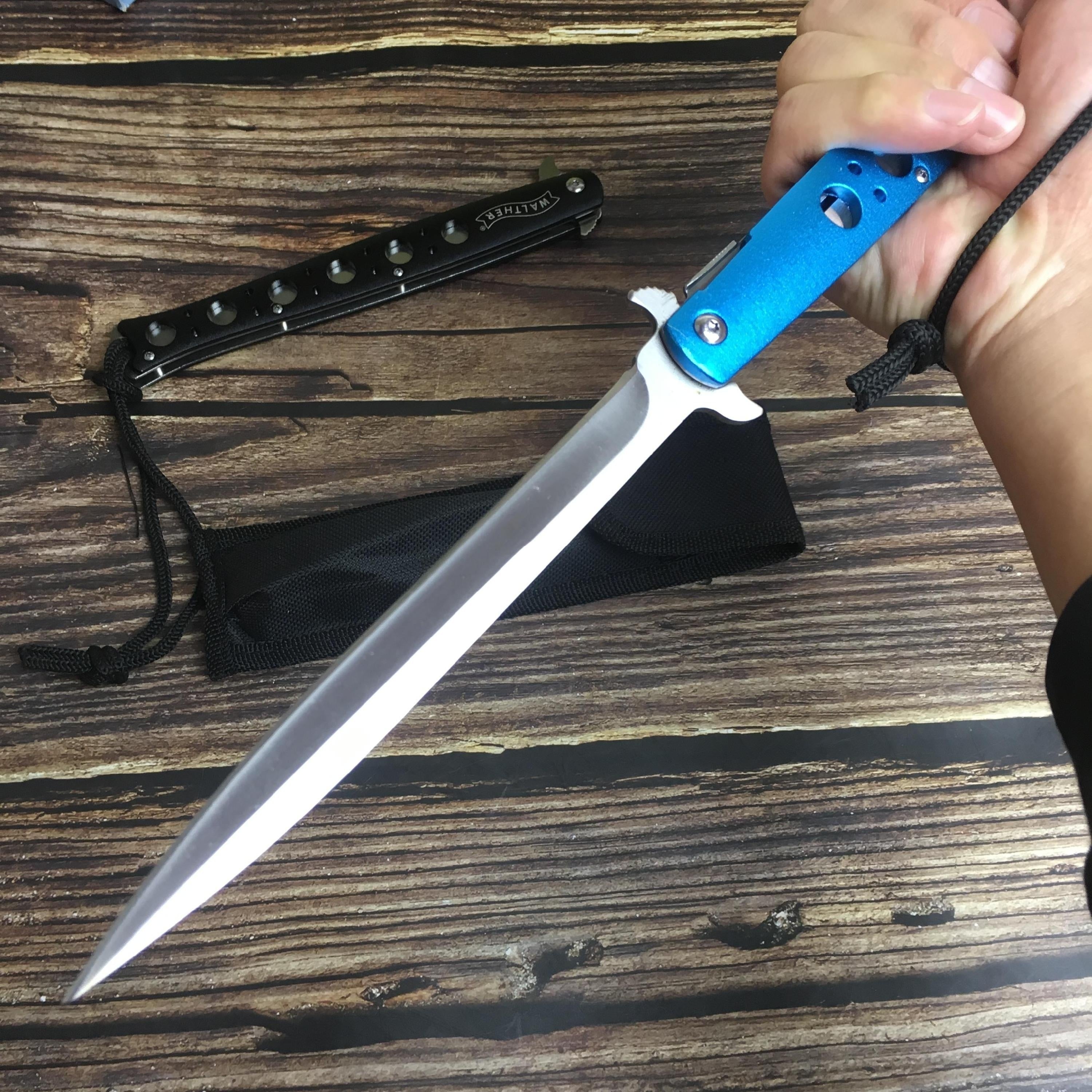 2025 Stiletto Knife Survival Knife Hunting Knife Tactical Knife Assisted Knife | POPOTR™