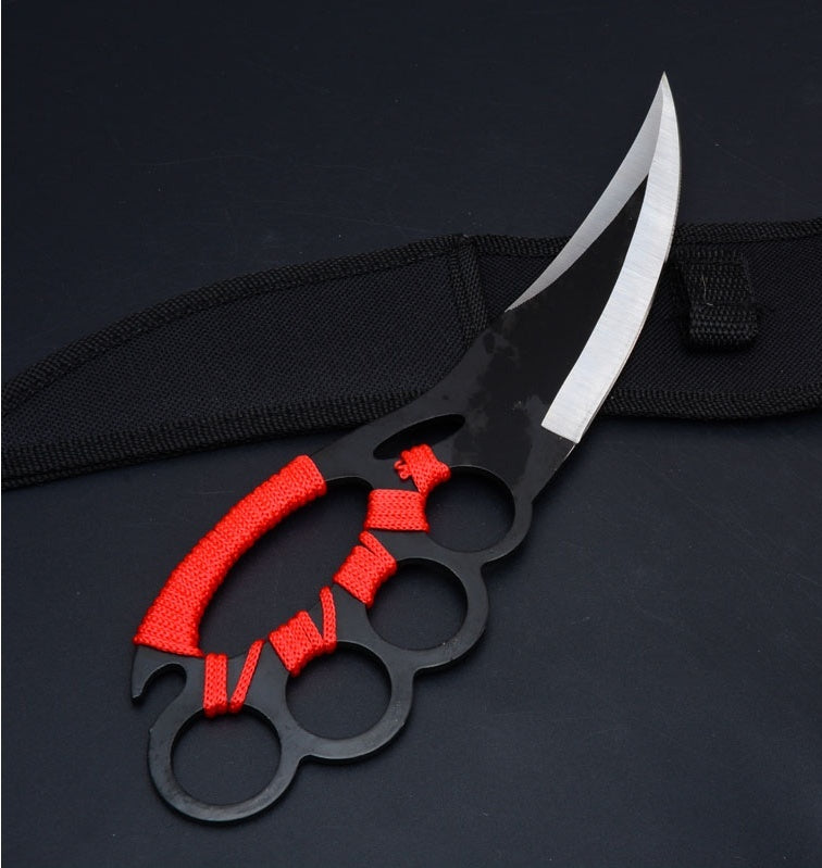 2025 Knuckle Knife Camping Knife Ring Knife Self-defense Knife Multifunction Knife | POPOTR™