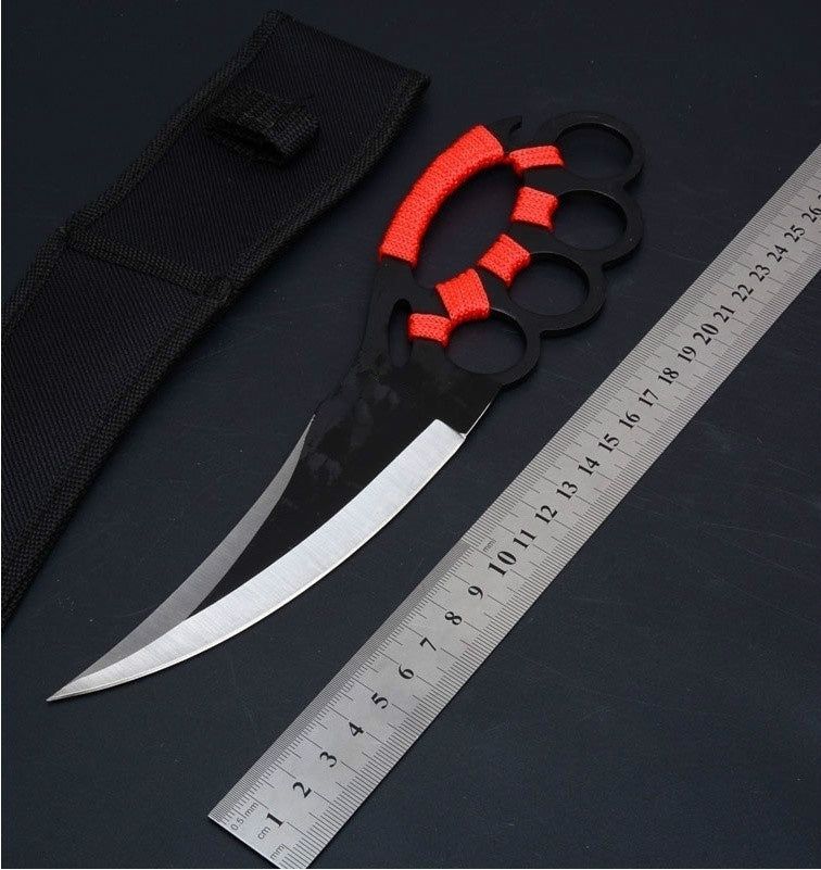 2025 Knuckle Knife Camping Knife Ring Knife Self-defense Knife Multifunction Knife | POPOTR™