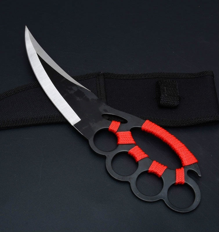 2025 Knuckle Knife Camping Knife Ring Knife Self-defense Knife Multifunction Knife | POPOTR™