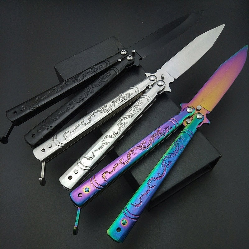 2025 Butterfly Knife Hunting Knife Training Knife Folding Knife| POPOTR™