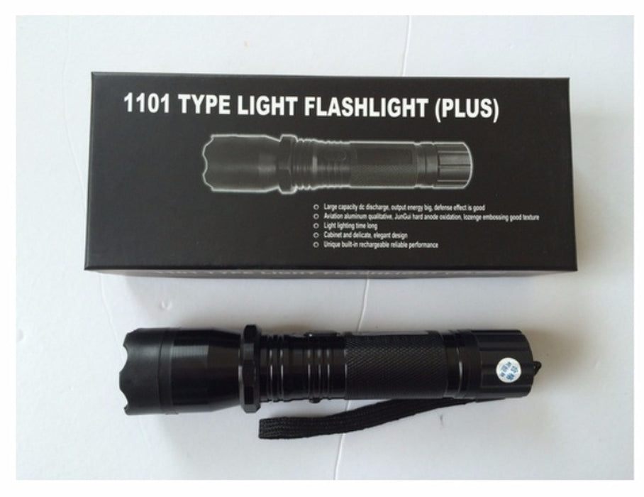 2022 High-voltage Police Stun Gun Volts Tactical Flashlight Stun Gun for sale Rechargeable Stun Rob Survival Camp | POPOTR™