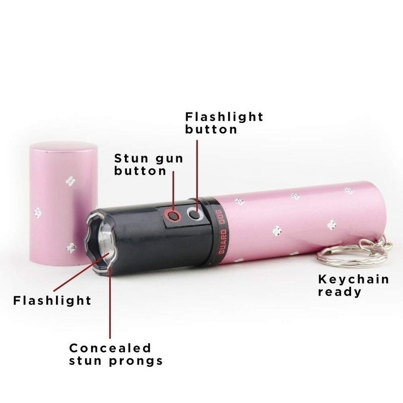 2025 Tactical Flashlight Stun Gun Lipstick LED Flashlight Rechargeable Portable Gun Safe  Survival Camp | POPOTR™