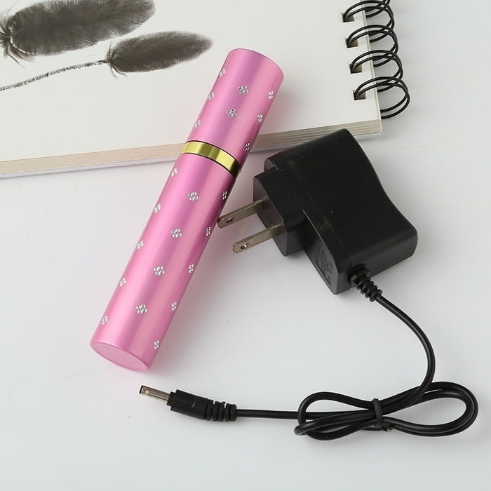 2022 Tactical Flashlight Stun Gun Lipstick LED Flashlight Rechargeable Portable Gun Safe  Survival Camp | POPOTR™
