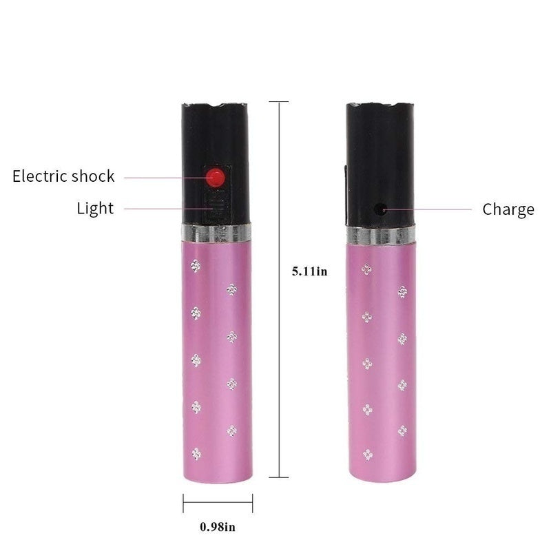 2025 Tactical Flashlight Stun Gun Lipstick LED Flashlight Rechargeable Portable Gun Safe  Survival Camp | POPOTR™