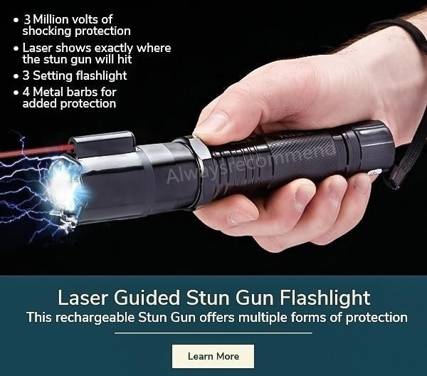 2022 Women's Stun Gun for sale Tactical Flashlight Stun Gun for sale VS Taser Stun Baton Super Bright Flashlight Survival Camp | POPOTR™