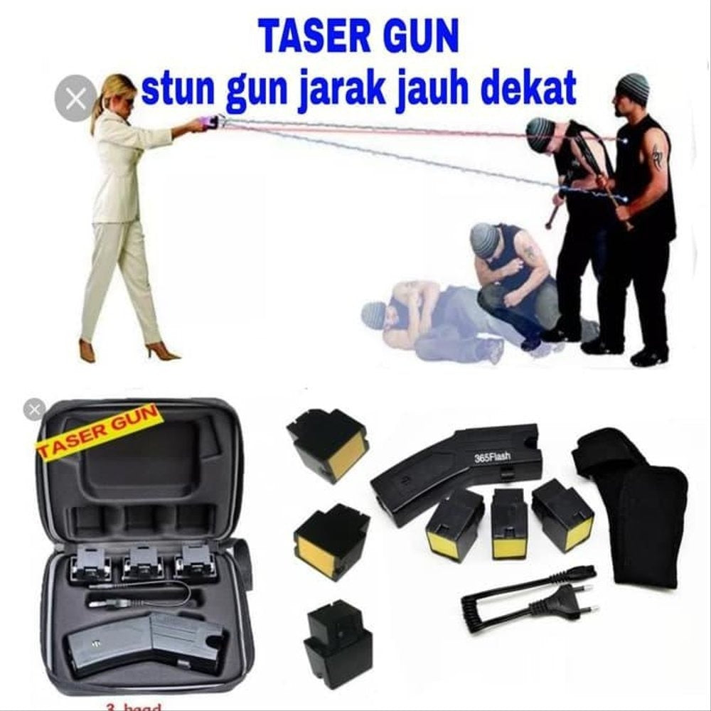 2025 Tactical Flashlight Stun Gun for sale VS Taser Self-defense Weapons For Women Survival Camp | POPOTR™