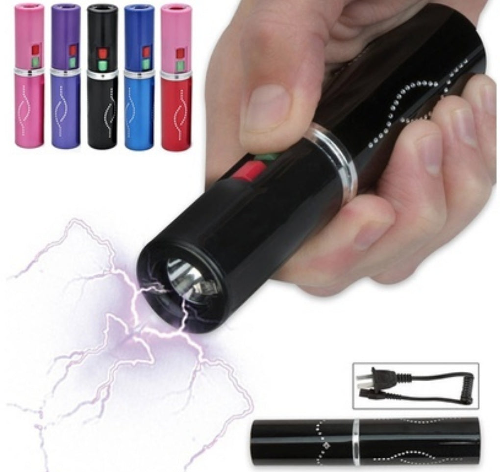 2025 Tactical Flashlight Stun Gun Lipstick Portable Gun Safe  Survival Camp | POPOTR™