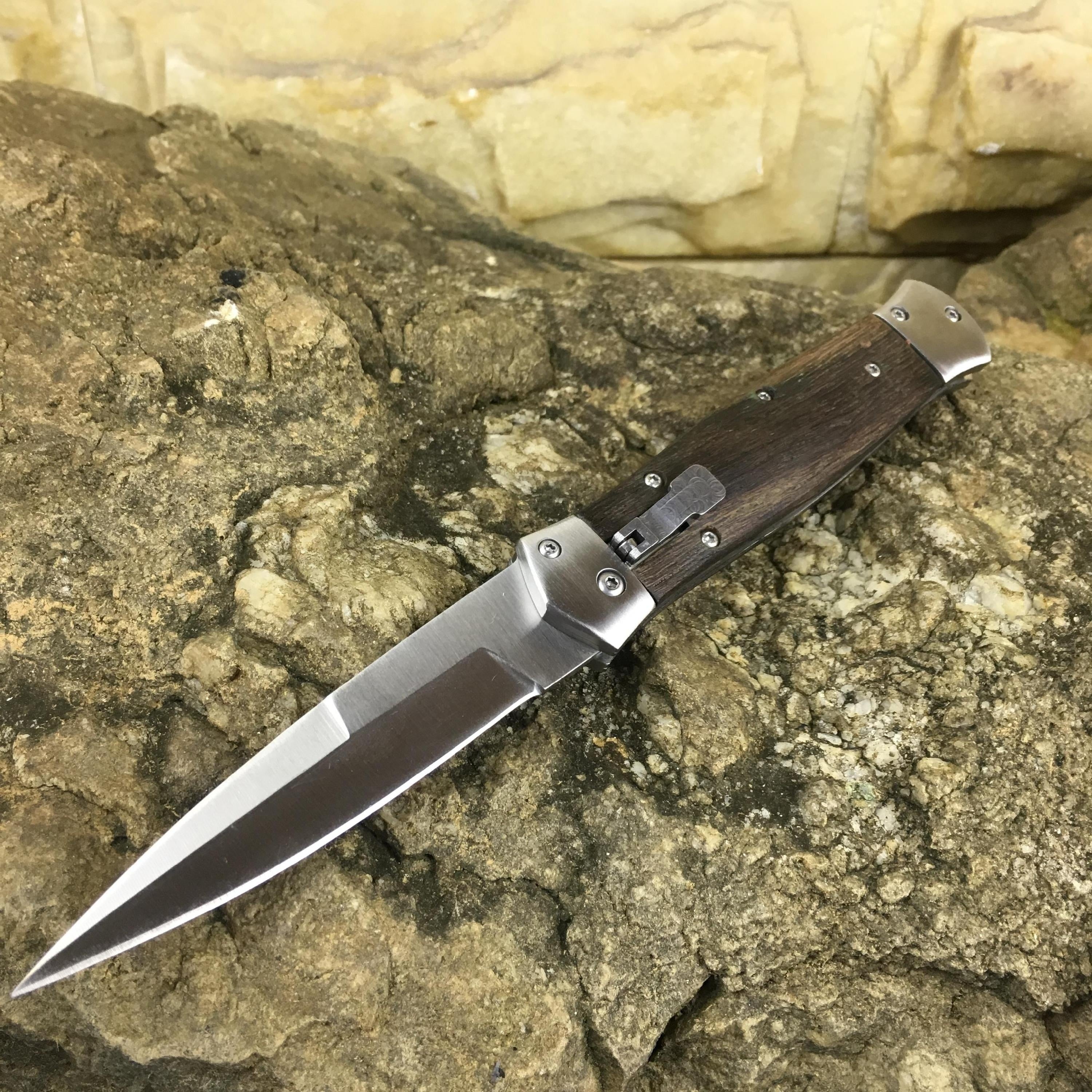 2025 Survival Knife Hunting Knife Tactical Knife Spring Assisted Knife Blade Auto Knife| POPOTR™