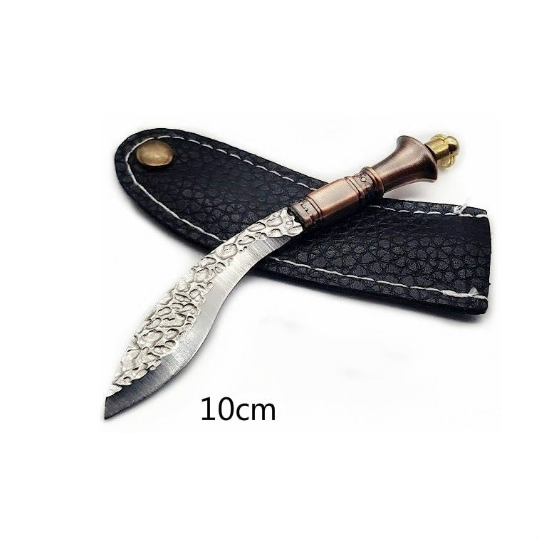 18 Kinds of Mini Pocket Folding Brass Knife Small Keyring Knife Keychain Pendant Outdoor Camping Gifts