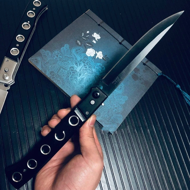 2025 Sword Umbrella Otf Knife Stiletto Knife Hunting Knife Tactical Knife Spring Assisted Knife Blade Multi-purpose Knife| POPOTR™