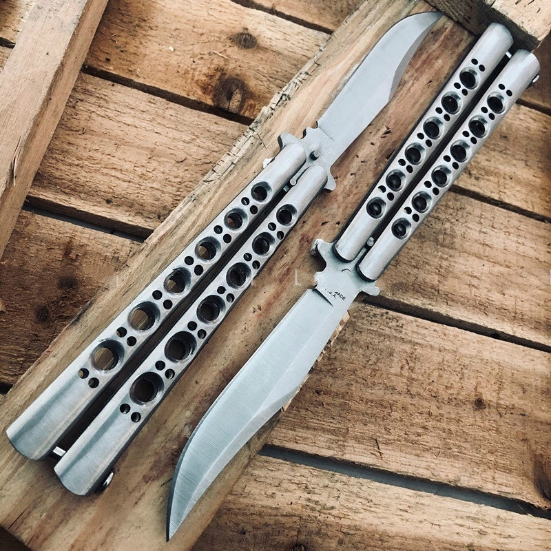 2025 Survival Knife Swiss Army Knife Practice Butterfly Knife Hunting Knife Training Knife Tactical Knife Blade| POPOTR™