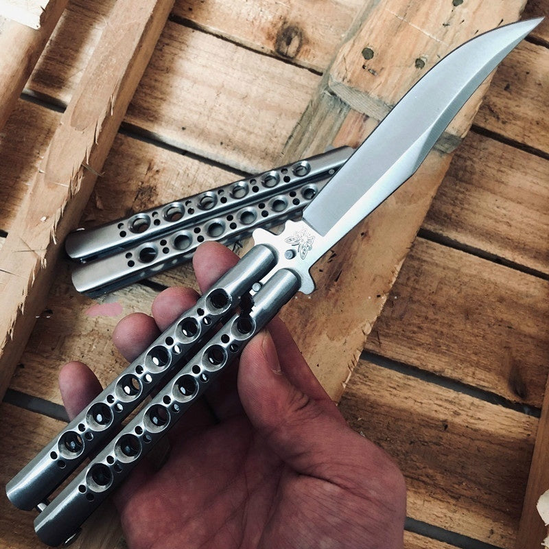 2025 Survival Knife Swiss Army Knife Practice Butterfly Knife Hunting Knife Training Knife Tactical Knife Blade| POPOTR™