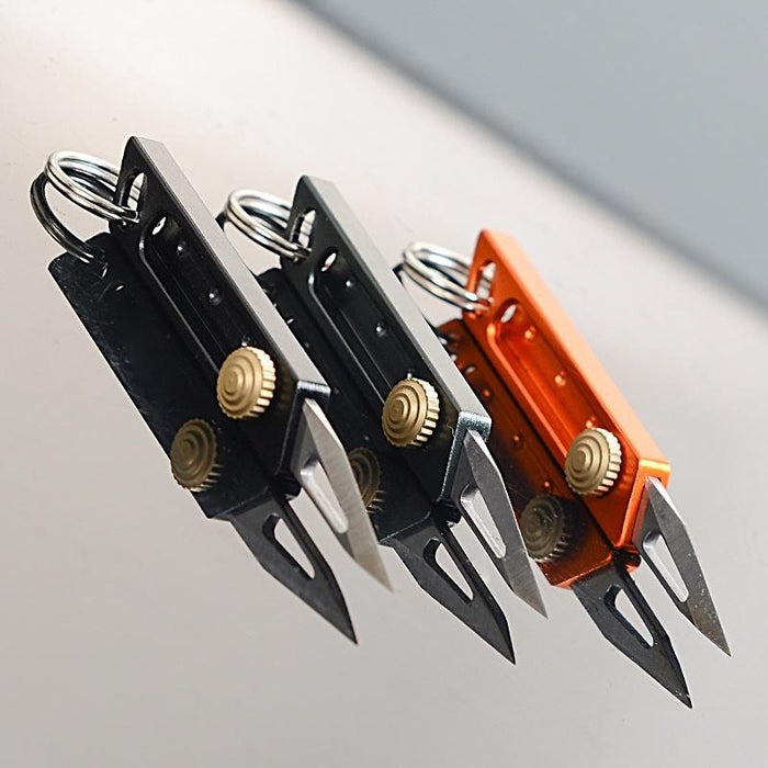 【Free gift】New Fancy Aluminum Pocket  - Knife Strtechable Mini  - Knife 3 Colors Self  - Defense Emergency -  Tool