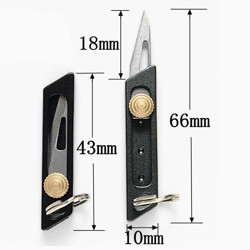 【Free gift】New Fancy Aluminum Pocket  - Knife Strtechable Mini  - Knife 3 Colors Self  - Defense Emergency -  Tool