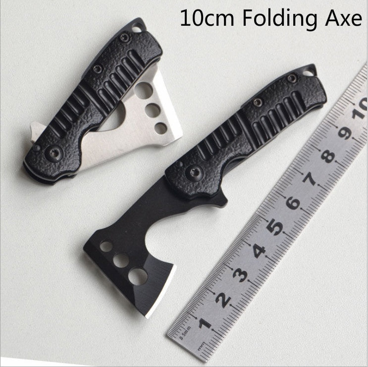 2025 Tactical Axe Throwing Axes Mini Axe Hammer Folding Axe Keychain Best Survival Axes  Climbing Gear | POPOTR™