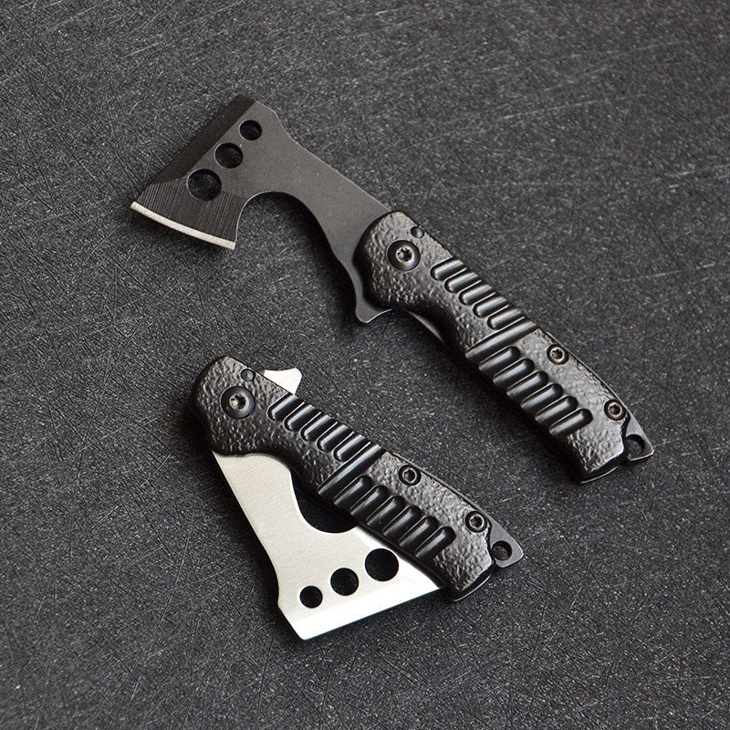 2025 Tactical Axe Throwing Axes Mini Axe Hammer Folding Axe Keychain Best Survival Axes  Climbing Gear | POPOTR™