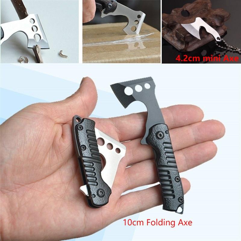 2025 【Free gift】Outdoor 4.2cm mini Axe/10cm Mini Folding Axe Ball Bearing | POPOTR™