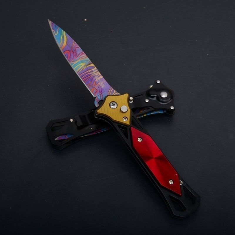 2025 Survival Knife spring assisted knife Folding Knife Hunting Knife Tactical Knife Assisted Knife Stainless Steel Knife Auto Knife  | POPOTR™