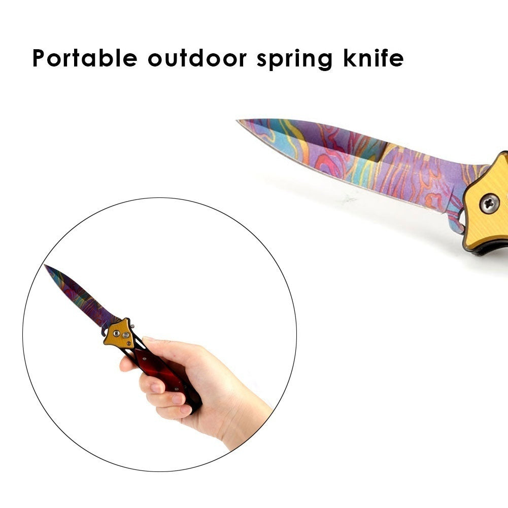 2025 Survival Knife spring assisted knife Folding Knife Hunting Knife Tactical Knife Assisted Knife Stainless Steel Knife Auto Knife  | POPOTR™