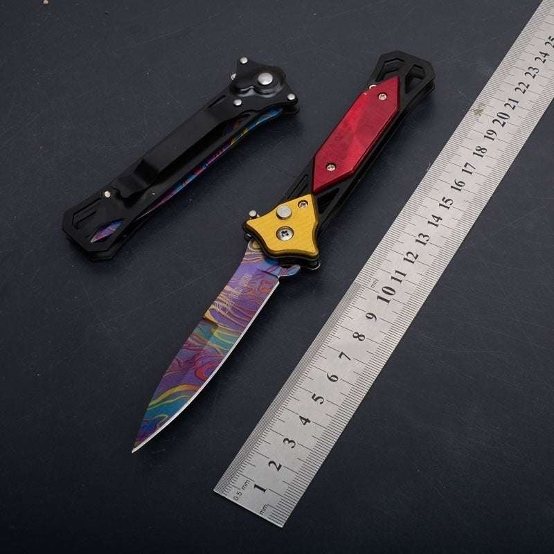 2025 Survival Knife spring assisted knife Folding Knife Hunting Knife Tactical Knife Assisted Knife Stainless Steel Knife Auto Knife  | POPOTR™