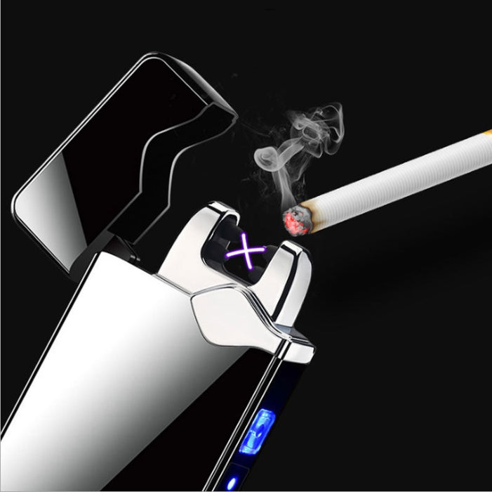 2022 Cigarette Lighter Metal Lighter USB Lighter Rechargeable Lighter Windproof Lighter  Electric Lighters For Sale   Arc Lights| POPOTR™