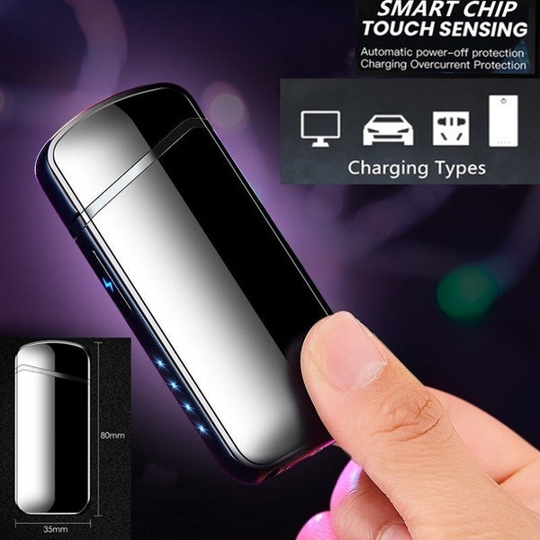 2022 Cigarette Lighter USB Lighter Windproof Lighter Rechargeable Lighter  Electric Lighter  Arc Lights| POPOTR™