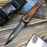 2022 Assisted Knife Combat Knife Blade Combat Knife Handle Wood Military Knife 9''| POPOTR™