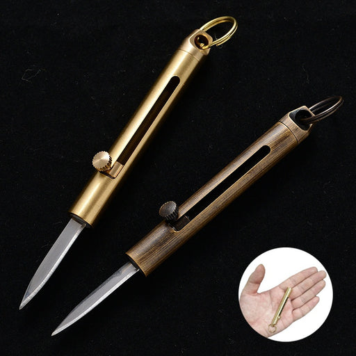 New brass bolt knife self defense survival tool emergency equipment