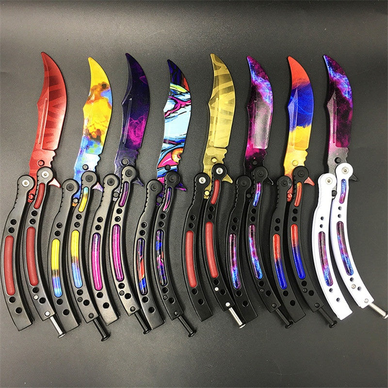 2022 Sword Umbrella Practice Butterfly Knife Hunting Knife Training Knife Stainless Steel Knife Sword| POPOTR™