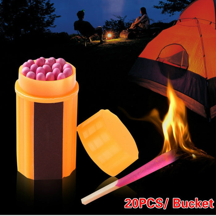 Outdoors Camping Survival Gear Windproof and Waterproof Matches   20PCS/ Bucket